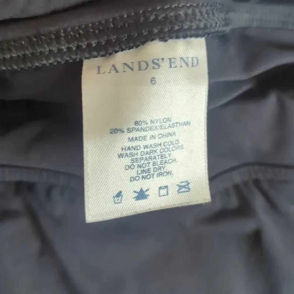 Lands' End Two Piece Bathing Suit *Bikini Top Size 10 Skirt Bottom Size 6